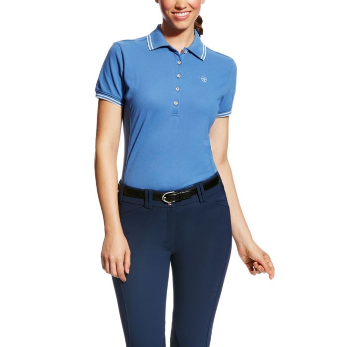 Ariat Ladies Prix Polo Shirt - Blue Saga