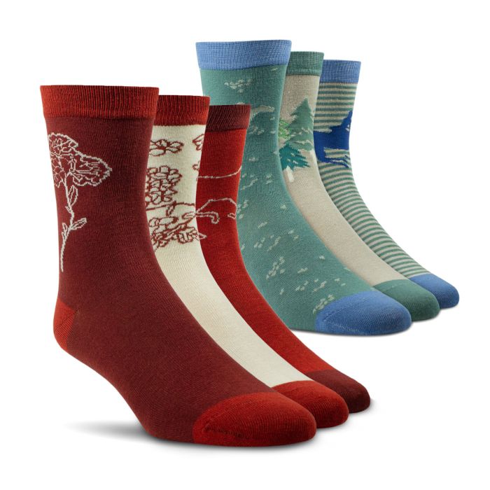 Ariat Ladies Charm Crew Socks - 3 PK