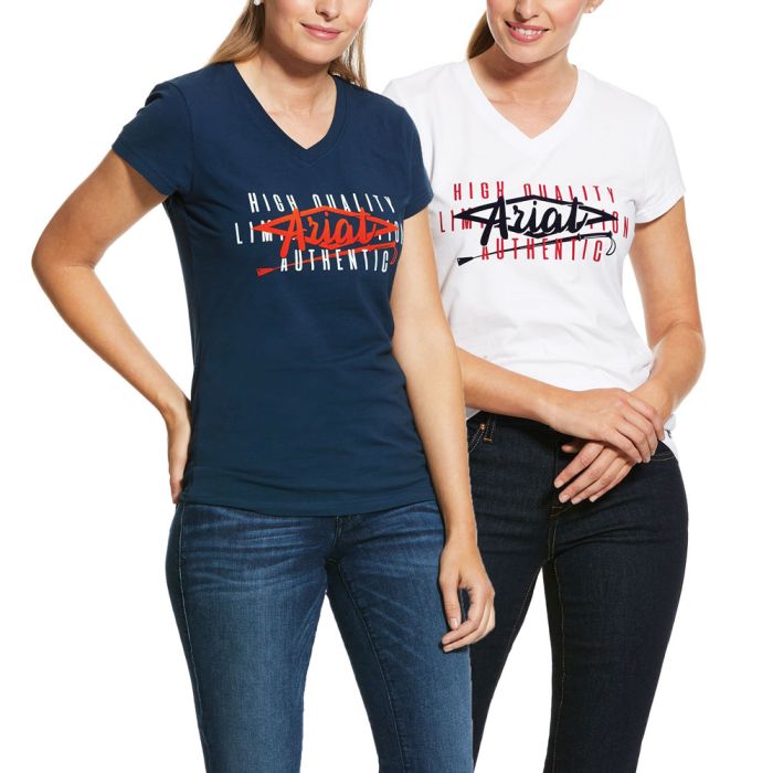 Ariat Ladies Crop Logo Tee