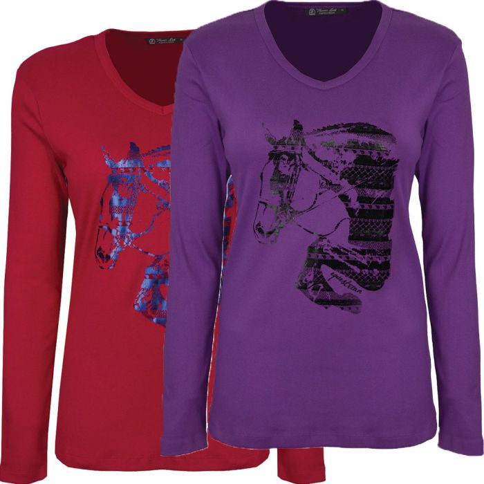 TC Equestrian WMNS Alexa L/S Top Red