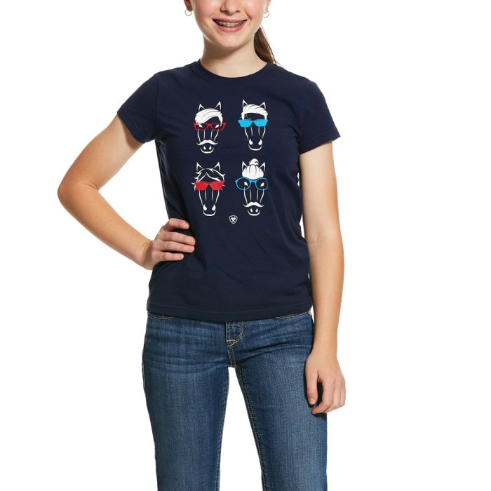 Ariat Girls Hipster Tee - Navy