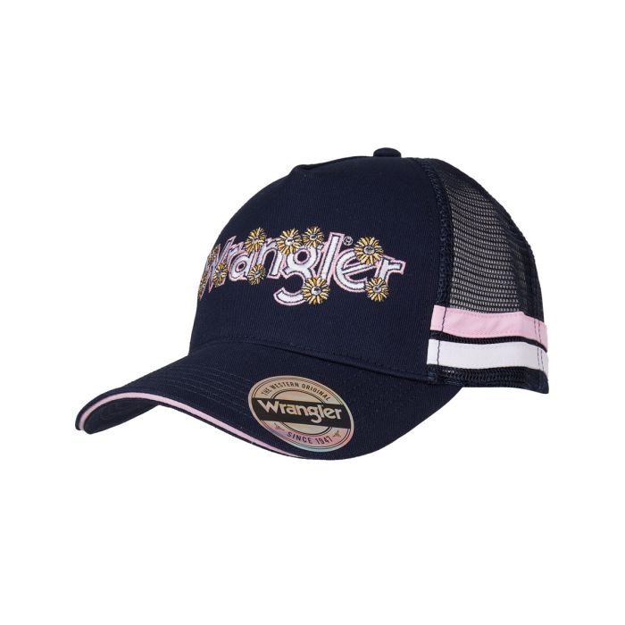 Wrangler Lucinda Trucker Cap - Navy / Pink