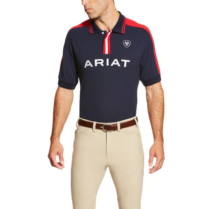 Ariat Mens New Team Polo 2.0 - Navy