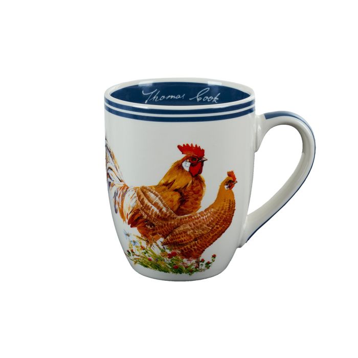 Thomas Cook Farm Friends Mug - Navy/White - Chicken